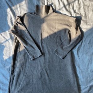 Long sleeve turtleneck oversize dress